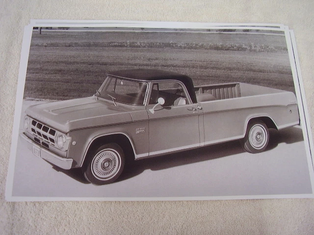 Dodge D100 Adventurer 1969 camioneta pickup 11 x 17 foto imagen Foto 1 de 1