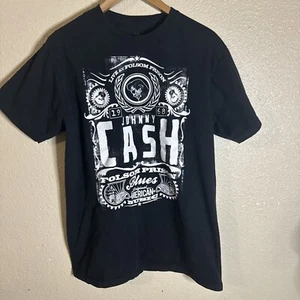 Johnny Cash Live at Folsom Prison Black Shirt Blues music Distressed XL - Picture 1 of 4