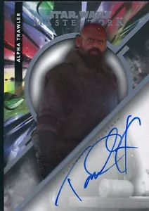 Autógrafo Topps Star Wars Masterwork 2022 Tait Fletcher como arrastrero alfa - Imagen 1 de 2