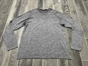 Lululemon Shirt Mens Xl Metal Vent Tech Long Sleeve Gray Gym Workout - Picture 1 of 5