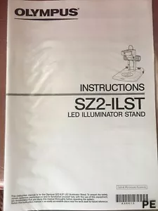 Olympus SZ2-ILST Iluminador LED Soporte Instrucciones - Imagen 1 de 1