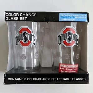 NCAA Ohio State Buckeyes Farbwechsel Pint Glas Set, 16 oz Buckeyes Glas - Bild 1 von 5