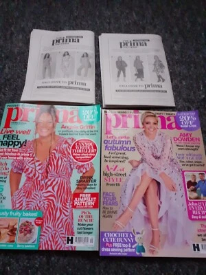 5x PRIMA Mags Aug, Sept,  Oct,  Nov & Dec Christmas Issue 2024 + Sewing Patterns - Image 1 of 4