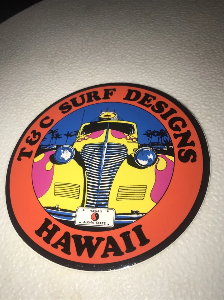 Vintage 80's original T&C  Surf Truck  sticker    NOS - Image 1 of 1