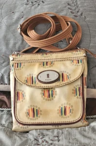 FOSSIL SL3088 KEY-PER COATED CANVAS CROSSBODY MESSANGER BAG - Picture 1 of 11