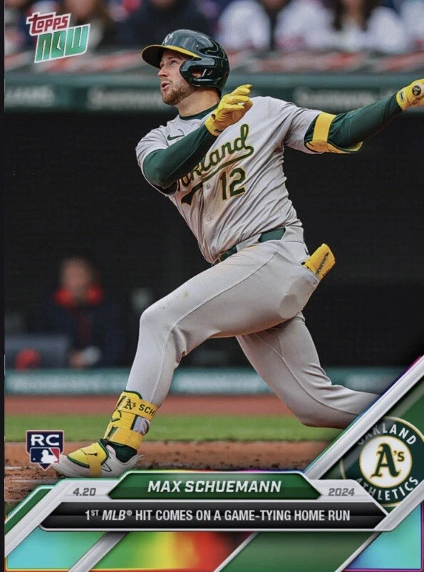 2024 Topps NOW RC Rainbow 1st MLB Hit 4.20.24 MAX SCHUEMANN Digital - Image 1 of 1