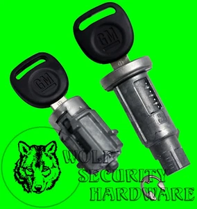 Juego de 2 llaves de interruptor de llave de encendido GM OEM y cerradura de puerta única 709430 709431 - Imagen 1 de 2