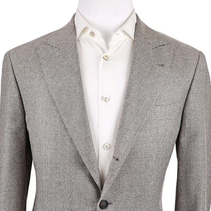 NEW $2,500 Brunello Cucinelli Gray Peak Lapel Half-Lined Men's Blazer US 40R - Picture 1 of 12