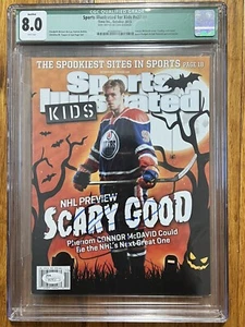 2015 Connor McDavid AUTO Sports Illustrated for Kids RC Magazine Cover JSA CGC 8 - Picture 1 of 2