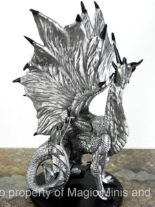 Rusty Dragon Inn ~ LARGE SILVER DRAGON #41 Pathfinder Battles rare miniature - Picture 1 of 3