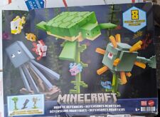 Minecraft 3.25" Aquatic Defenders  Squid Turtle Tropical Fish Video Game Toy