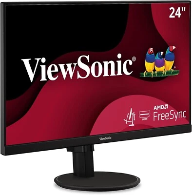 ViewSonic VA2447-MH 24" Full HD Monitor 1080p, 75Hz, Ultra-Thin Bezel, HDMI/VGA - Image 1 of 4