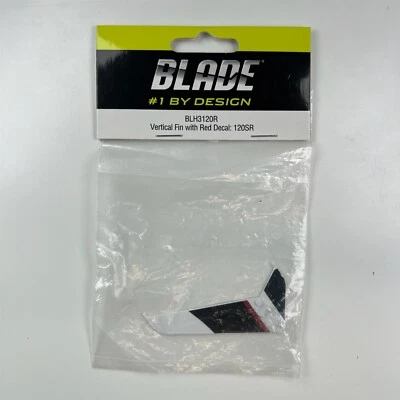Blade BLH3120R 120SR Vertical Fin with Red Decal NEW - Image 1 of 2