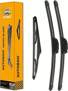15"+15" Windshield Wipers with 13 Inch Rear Wiper Blade Replacement for Jeep wra - Picture 1 of 8