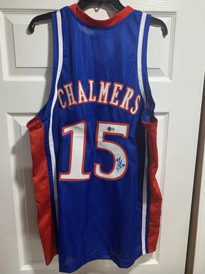 Camiseta deportiva de baloncesto autografiada por Mario Chalmers personalizada Kansas Jayhawks AUTO (BAS) b Foto 1 de 4