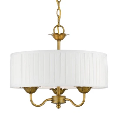 Livex Lighting 41773 Edinburgh 3 Light 16"W Taper Candle Pendant - Gold - Image 1 of 4