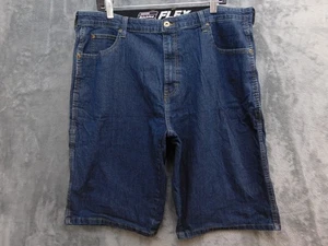 Dickies Flex Denim Shorts Mens 38 Blue Carpenter Workwear Utility Casual Jeans - Picture 1 of 13