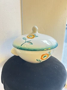 CERAMICA LAVORATA A AEROGRAFO ANGELO SIMONETTO 50s GALVANI PORDENONE OLD CERAMIC - Picture 1 of 19