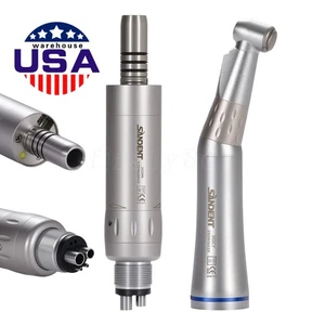 SANDENT Dental LED E-generator Contra Angle / Air Motor Handpiece 4 Holes E-type - Picture 1 of 30