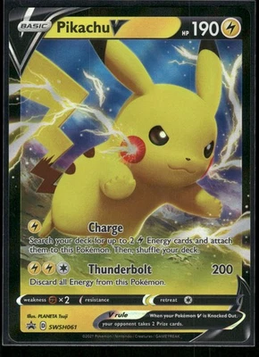 #SWSH061 Pikachu V SWSH: Sword & Shield Promo Cards - Image 1 of 2