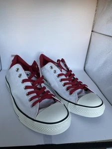 Converse All Star, Chuck Taylor,  136501F Size 10.5, White/jester Low Top - Picture 1 of 8