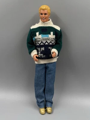 Mattel Vintage Ken Puppe Barbie Sammler 1968 China 1991 Strickpullover Jeans - Bild 1 von 4