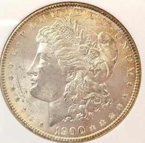 *1900 PLATA MORGAN UN DÓLAR, ANACS MS 62 DETALLES, VAM 24 #BB215 - Imagen 1 de 4