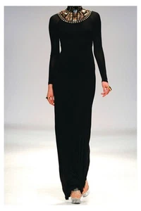 Vintage SASS & BIDE "I Cried For You" Embellished Dress With Cut Out Back 8-10 - Picture 1 of 7