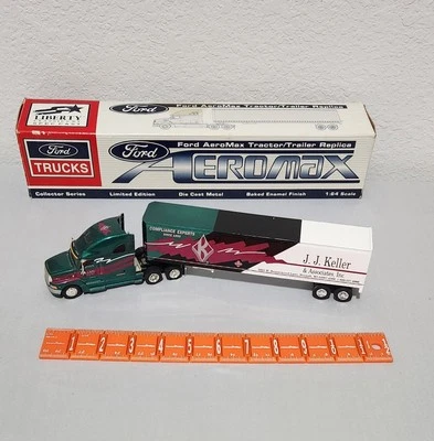 RARE JJ Keller 1/64 LE Ford Aeromax Tractor Trailer Liberty Classics Collector - Image 1 of 4