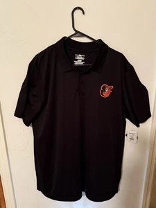 Polo Baltimore Orioles uomo XL XLarge nera MLB baseball nuova con etichetta - Foto 1 di 5