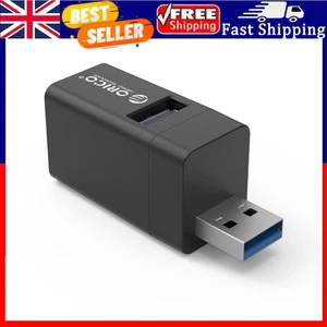 Hub USB 3.0 USB 2.0 HUB Adaptador 5Gbps 3 Puertos USB Divisor (Aleación de Aluminio Negro) - Imagen 1 de 9