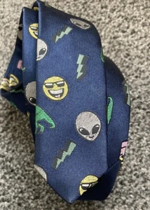 Siguiente Corbata Temática Divertida Novedad Dinosaurio Alienígena Delgada Azul Niños Niños - Imagen 1 de 5