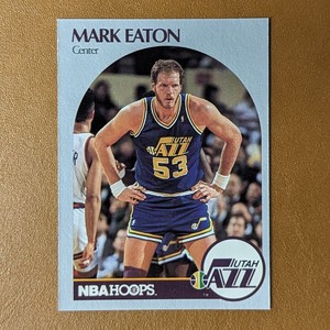 1990-91 NBA Hoops #287 Mark Eaton Utah Jazz Basketball Card