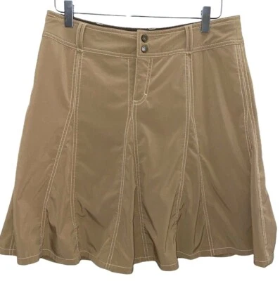 Falda Athleta Whatever Talla 8 Skort Atlético Tenis Golf Senderismo Bronceado Elastizada Usada en Excelente Condición Foto 1 de 4