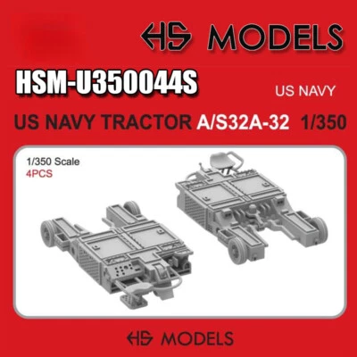3D PRINTING PARTS [Hs Model]U350044s 1/350 American Navy a/S32A-32 Deck Carrier Tractor 4PCs