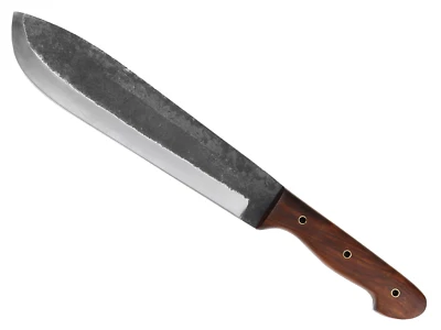 NJORD Damast Machete Bowiemesser "Tarik" mit Palisandergriff inkl. Lederscheide