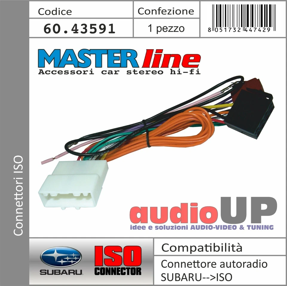 Conector Radio Original para Subaru Impreza De 2007 IN Entonces Adaptador Coche - Imagen 1 de 2