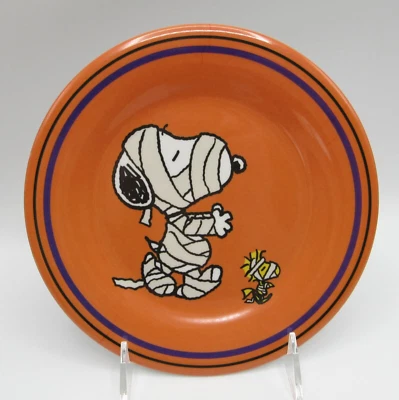 HALLOWEEN CACAHUETES MOMIA SNOOPY Y MADERA MELAMINA POSTRE ENSALADA PLATOS LATERALES Foto 1 de 4