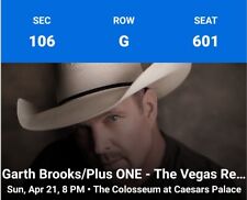 Garth Brooks 2 or 4 Tickets Las Vegas