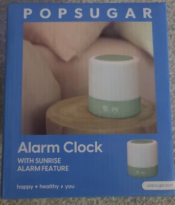 POPSUGAR Digital Sleep Aid Alarm Clock, Sunrise Alarm Feature 3 Natural Sounds. - Image 1 of 3