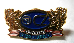 CZ-USA FIREARMS - BEAUTIFUL HAT / LAPEL PIN - CZ SINCE 1936 - GUNS - NEW - Picture 1 of 7