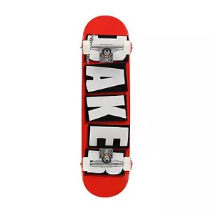 BAKER Complete BRAND LOGO WHT (Red/White) Skateboard 8.0 | Complete - Picture 1 of 1