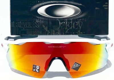 NEW* Oakley RADAR EV PATH White Bike w PRIZM ruby Sunglass 9208-72 - Image 1 of 4