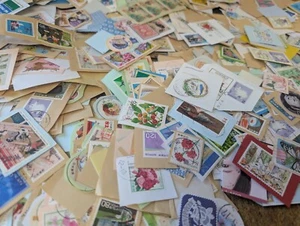 SELLO Conmemoratie JAPÓN 3000g + EN lote de papel colección filatélica kiloware MZ - Imagen 1 de 9