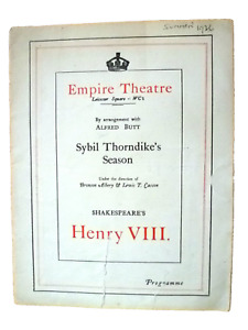 1931 Henry VIII  Laurance Olivier Sybil Thorndike Lewis T Casson Norman V Norman