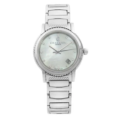Reloj de cuarzo Charriol Parisii acero diamante blanco esfera mop para dama P33S2.920.001 Foto 1 de 4