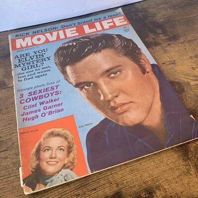 Rare Vintage Movie Life Magazine, April 1958 Feat. Elvis Presley + Rick Nelson - Image 1 of 4