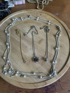 Vintage To Modern Bulk Lot Of 4 Necklaces Jewellery Bundle - Picture 1 of 6