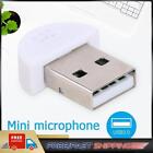 Mini Usb Microphone Mic Audio Adapter Direct Connect For Pc (White)