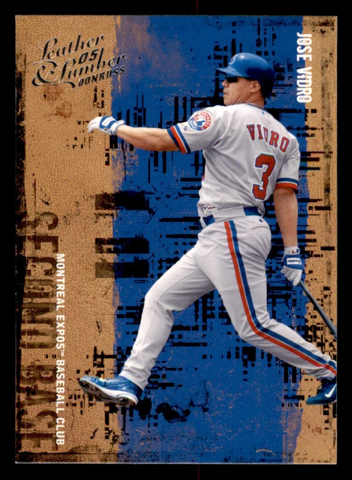 2005 Donruss Leather & Lumber  #73 Jose Vidro Montreal Expos - Image 1 of 2